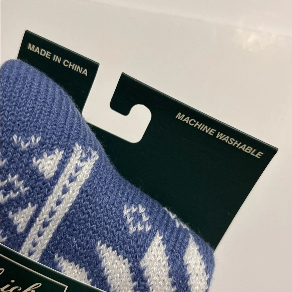 Woolrich Women's Aloe Infused Double Layer Periwinkle Home Socks